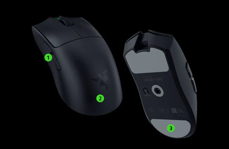 Mouse gaming wireless Razer Viper V4 Pro, Focus Pro 50K Optical Sensor Gen-3, ultra-usor, 50000 DPI, Alb